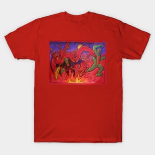 Classic Creatures Fight T-Shirt